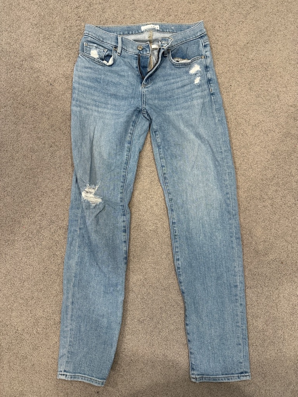 LOFT Light Wash Straight Leg Jeans